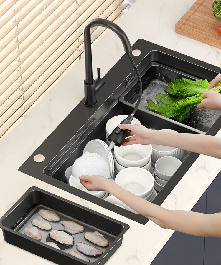 

Кухонная настольная раковина ручной работы из нержавеющей стали 304