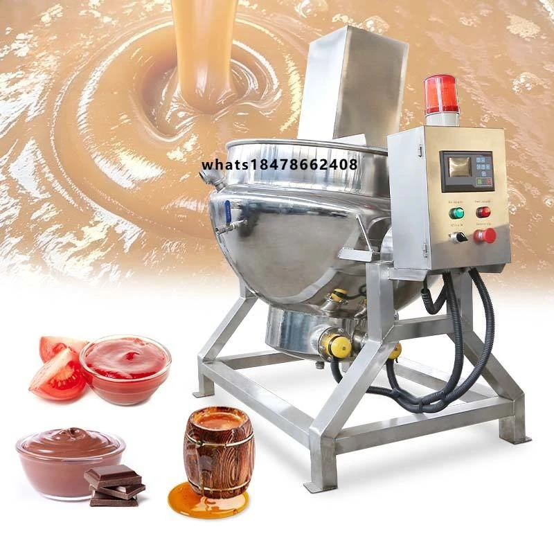 New 1000 Liter Commercial Automatic Scraper Cooking Mixer Planetary Stirring Jacket Kettle Met Food Small 30l with Frame