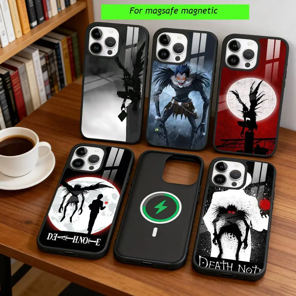 Anime Death Note Phone Case For iPhone17,16,15,14,13,12,11 Plus,Pro Magnetic with Magsafe Wireless Charging
