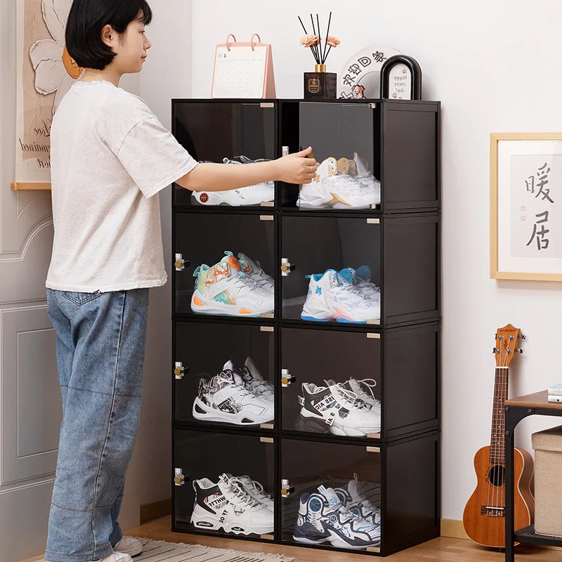 Door shoe cabinet high vertical entry cabinet integrated door corridor with extremely narrow household shoe rack multi-layer wit