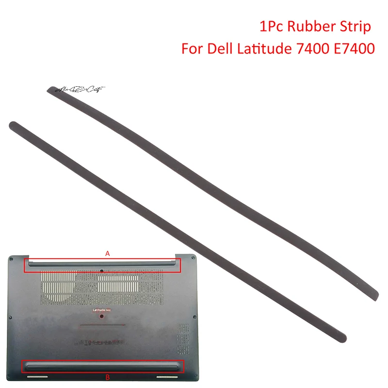 

1Pc Non-Slip Rubber Strip for Dell Latitude 7400 E7400 Laptop Bottom Shell Cover Foot Pad Bumper Feet Strips