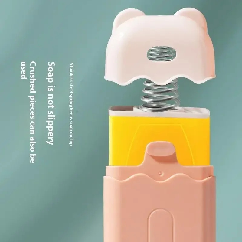 Scatola per sapone per lavaggio a mano libera Scatola per bolle multifunzionale Rullo di scarico automatico per sapone per uso domestico Tipo di drenaggio del sapone per bucato