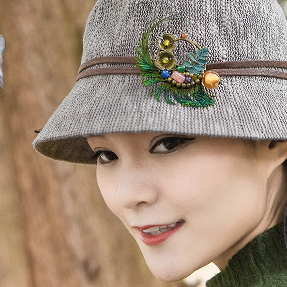 

1Pcs Alloy Brooch Ethnic Style Elegant Temperament Jewelry Accessory Suitable for Coat Sweater Dress Hat Scarf Decoration