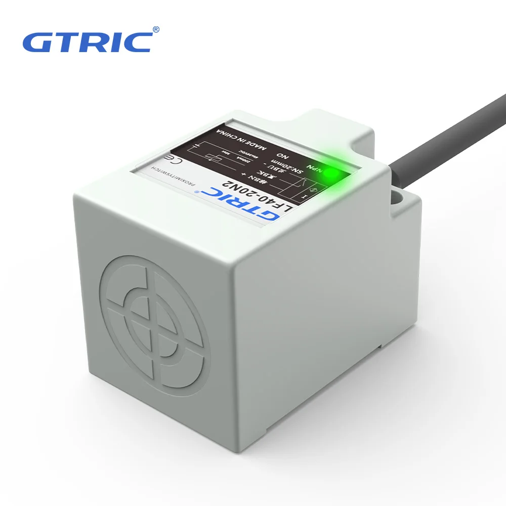 GTRIC TL-N20MC1 Inductive Proximity Sensor 3-wire IP67 Sensing Distance 10mm Square Metal Switch NPN PNP NO NC 10-30VDC