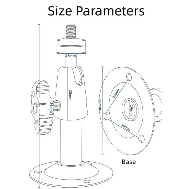 Đa Năng Thép Camera An Ninh Giá Tường Xoay 360 Độ Sắt Chống Rỉ Xây Dựng Giá Đỡ F19E