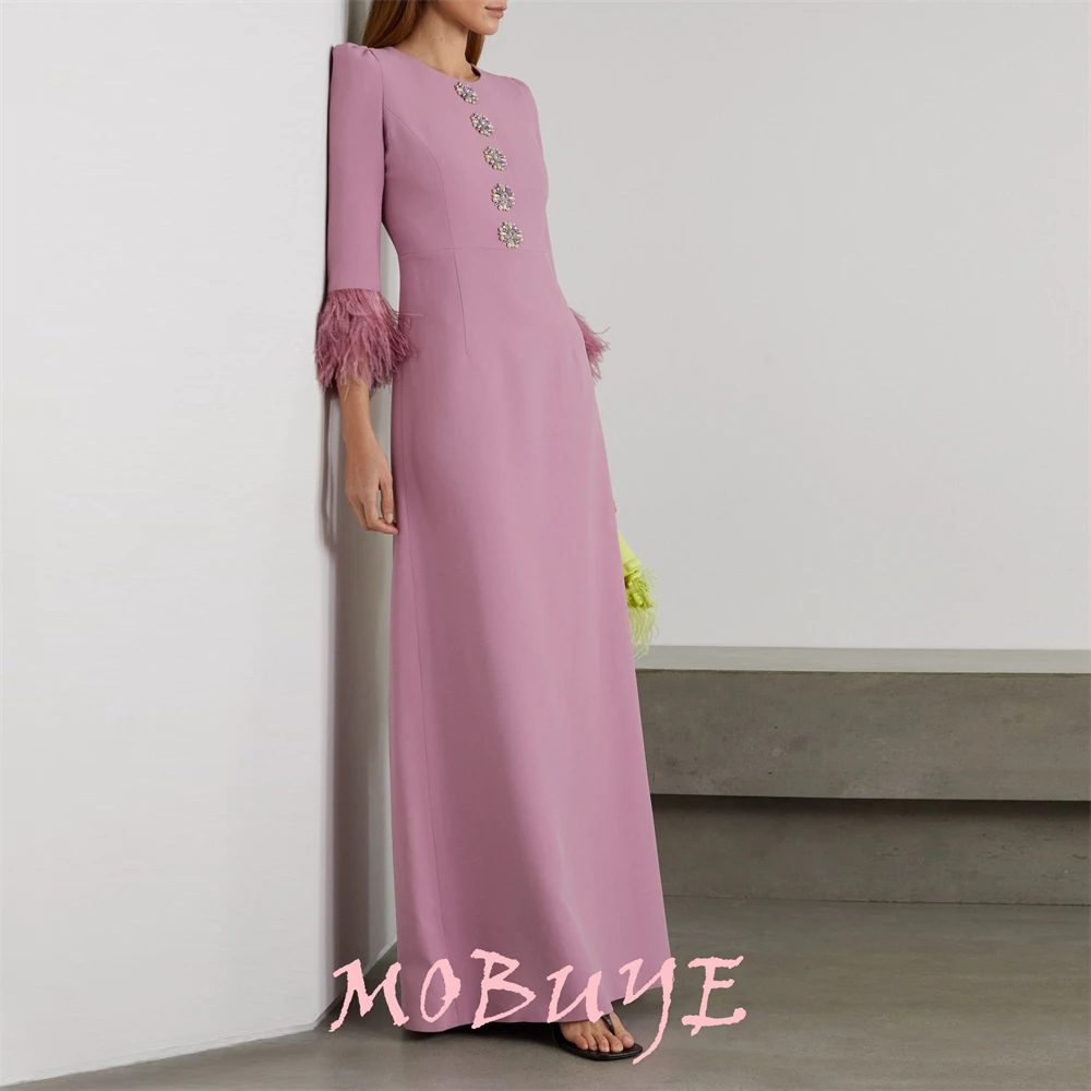 MOBUYE-Robe de Bal à Manches sulfpour Femme, Tenue de Soirée Élégante, à la Mode, Collection 2024