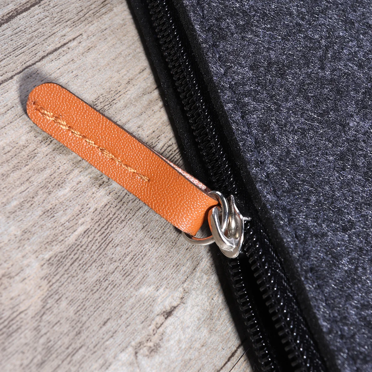 

3Pcs Felt Pencil Case Organizer Dark Grey Scratch Resistant Multiuse for Stationery Cosmetics Cellphone Coins