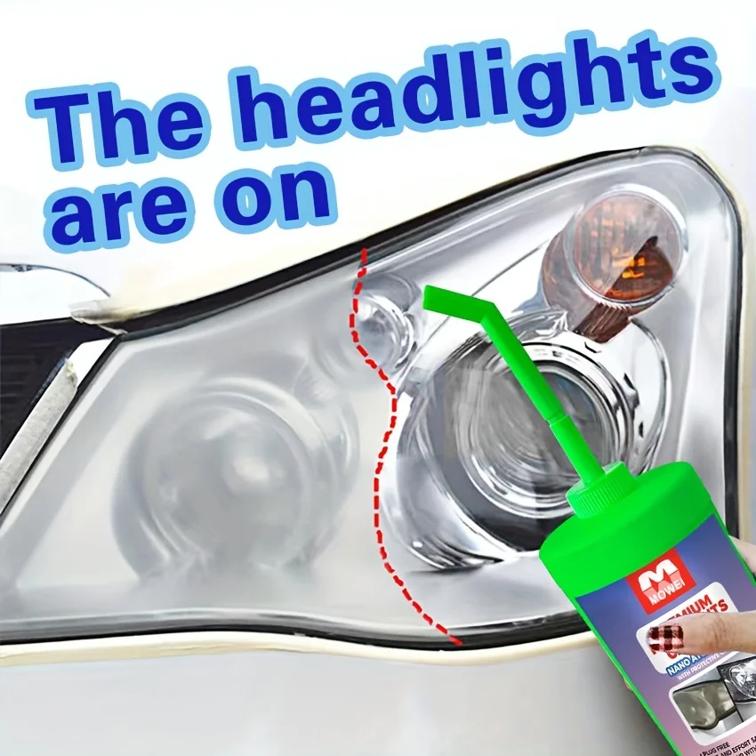 

Комплект для ремонта автомобильного освещения, очиститель автомобильного освещения для удаления пожелтения, окисления, царапин - технология нанораспыления для улучшения Br