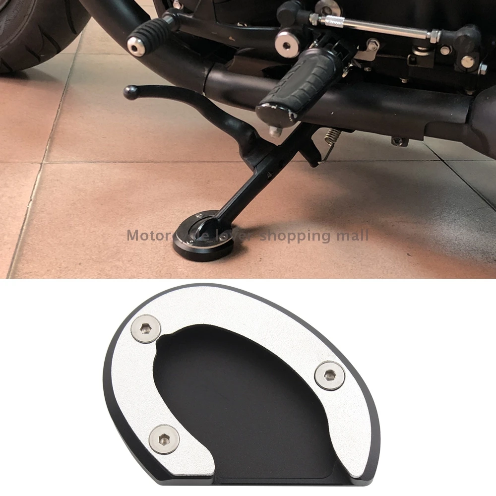 For Triumph Bonneville Bobber T100 T120 2016-2020 Moto Side Stand Extension Enlarge Pad Foot Support Cover Accessory