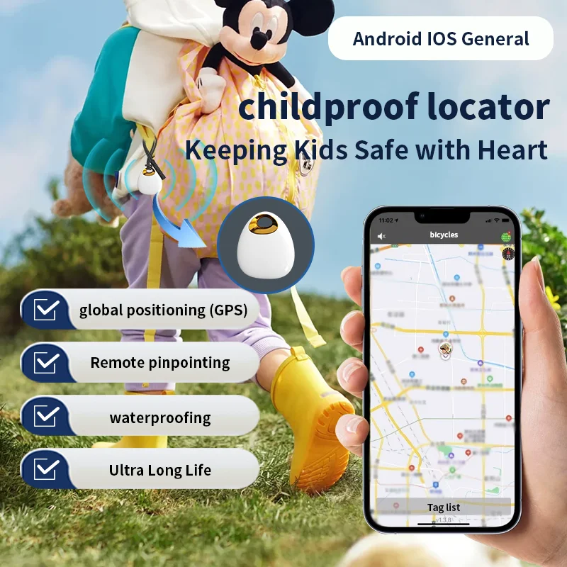 android ios universal childproof locator findmy finder smart mini gps tracker air tag