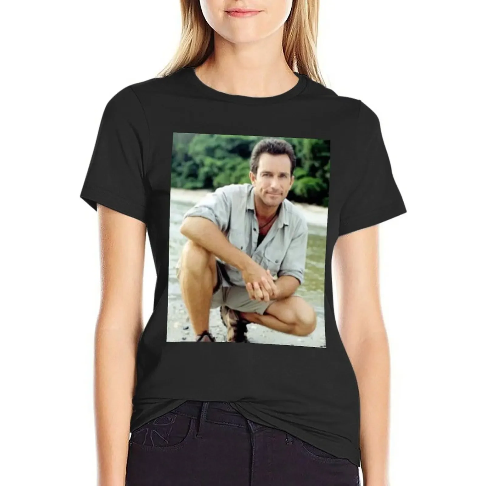 

young jeff probst T-Shirt Aesthetic clothing quick drying plus sizes funnys Women clothes
