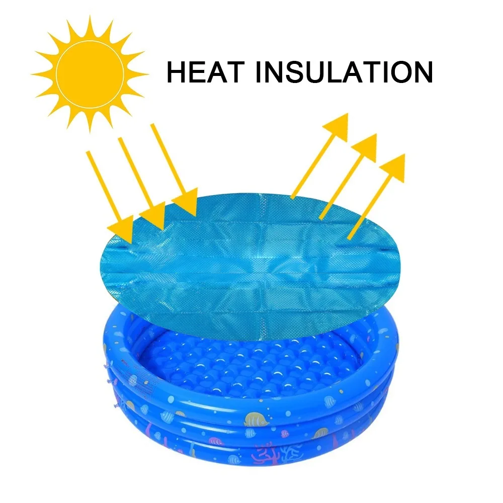 8/10/12/15 FT Swimming Pool Cover Protector PE Insulation Film Foot Above Ground Dustproof Blue Protection Pool Solar Cover Film