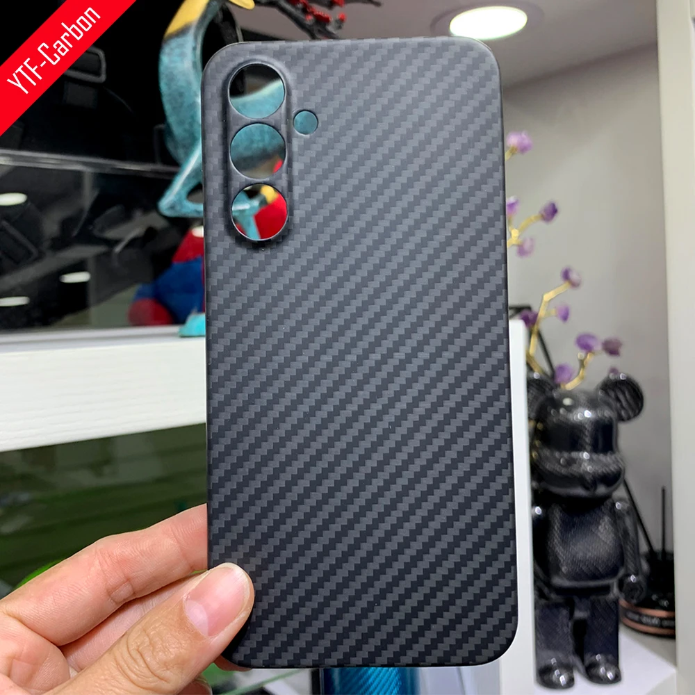 

YTF-Carbon For Galaxy A54 case Real carbon fiber cases Aramid fiber Ultra Thin Protective Phone shell.