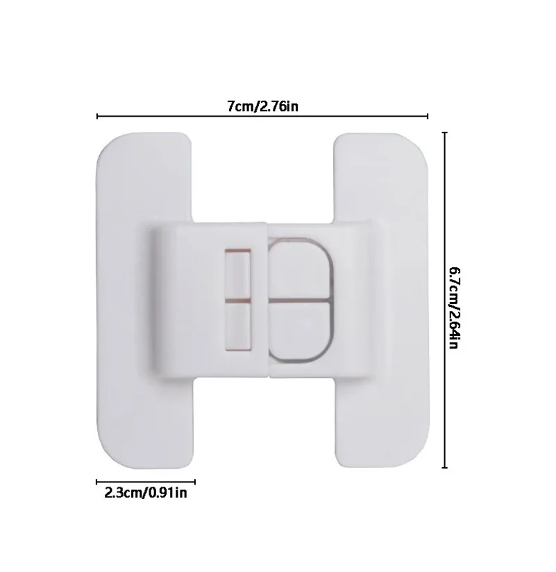 1PC Refrigerator Door Closer Security Snap Auto Lock No Punch Universal