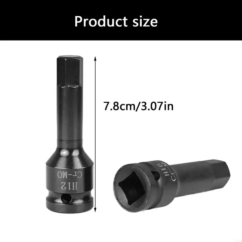 L74D Industrial Bit Socket Socket H นิ้วซ็อกเก็ตแรงกระแทกนิวเมติก