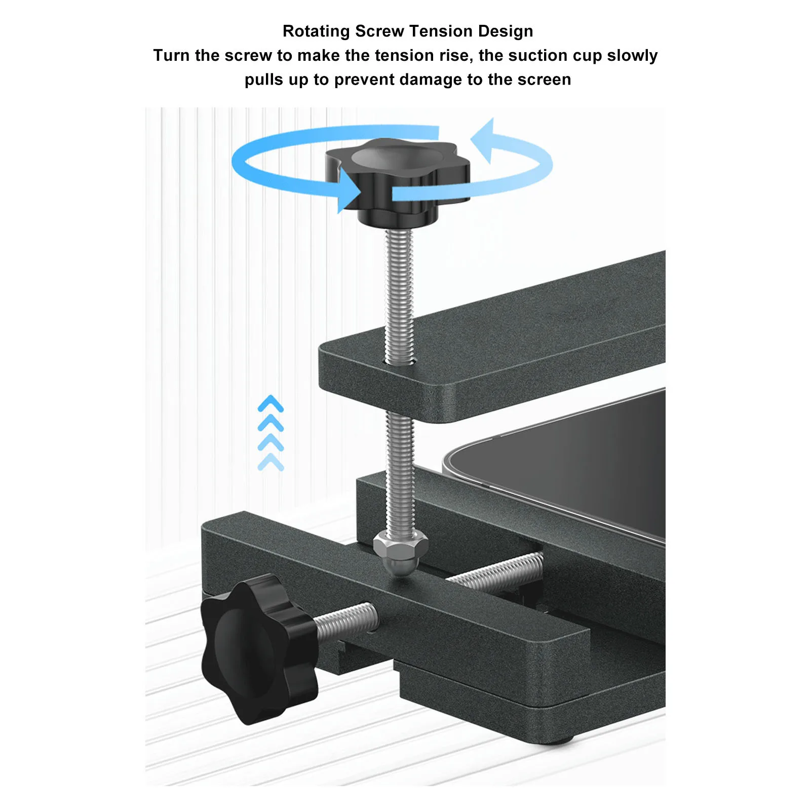 Bildschirmtrenner-Werkzeug, Handy-Bildschirmentferner, keine Heizung, Aluminiumlegierung, hohe Effizienz, einstellbare Größe für die Reparatur mobiler Geräte