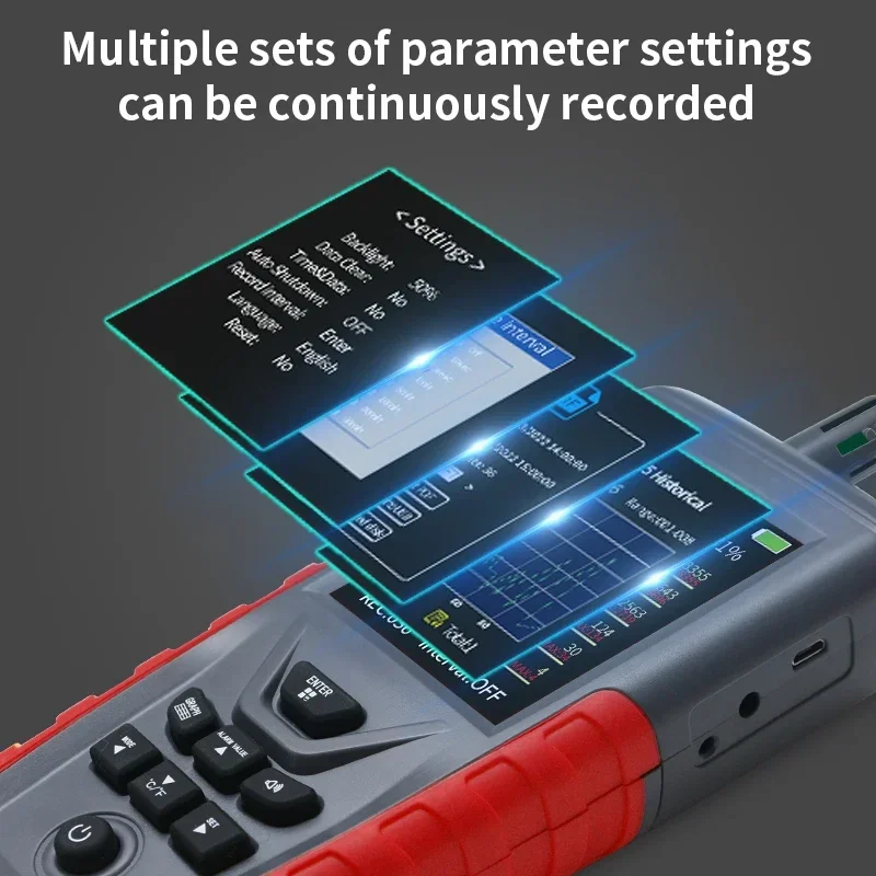 Equipamento de sistema de qualidade do ar pm2.5 sensor pm10 dispositivo detector de produto ao ar livre detector portátil com saída de dados