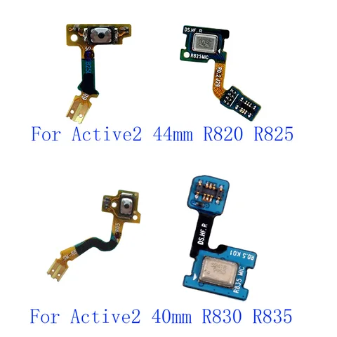 1 шт. для Samsung Galaxy Watch Active 2 R820 R825 R830 R835 40 44 мм, включение и выключение, возврат микрофона, кнопка «Домой», переключатель, гибкий