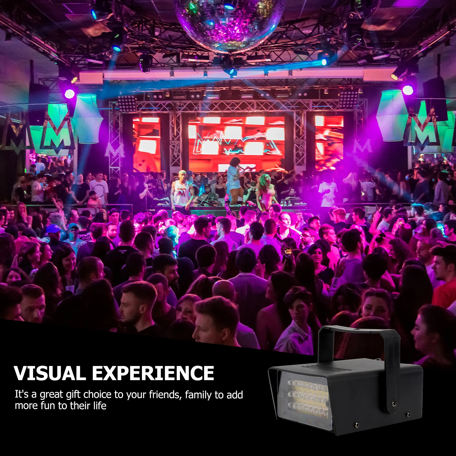 

Strobe Flashing Light Mini LED Disco Dancing Light Party Atmosphere Lamp KTV Bar Concert Musical Live