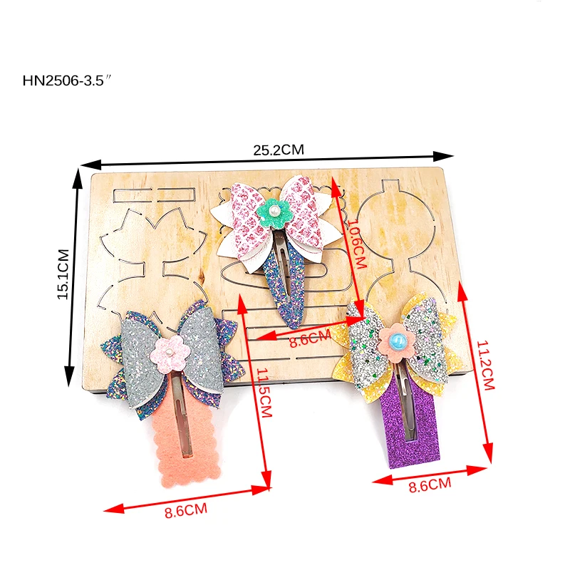 Diy nóż kokardka cięcie drewna kokarda skórzane formy do wykrawania spinki do włosów odpowiednie na zwykły festiwal Big Shot i Sizzix