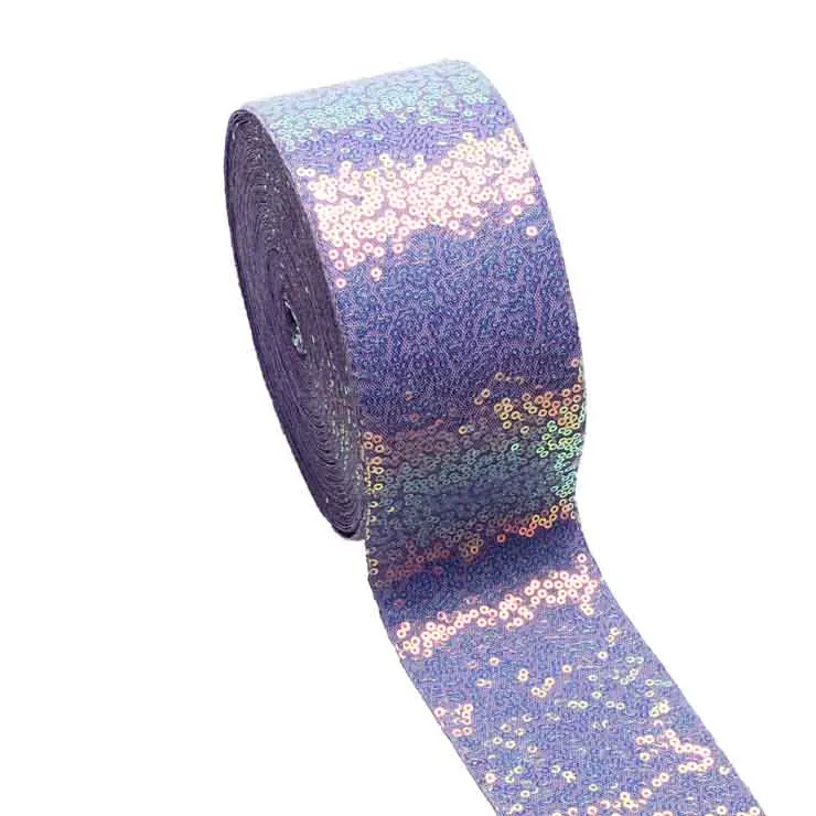 75mm 3 inch Flat Sequins Ribbon for Hairbows Handmade Craft Materials 20yards/lot