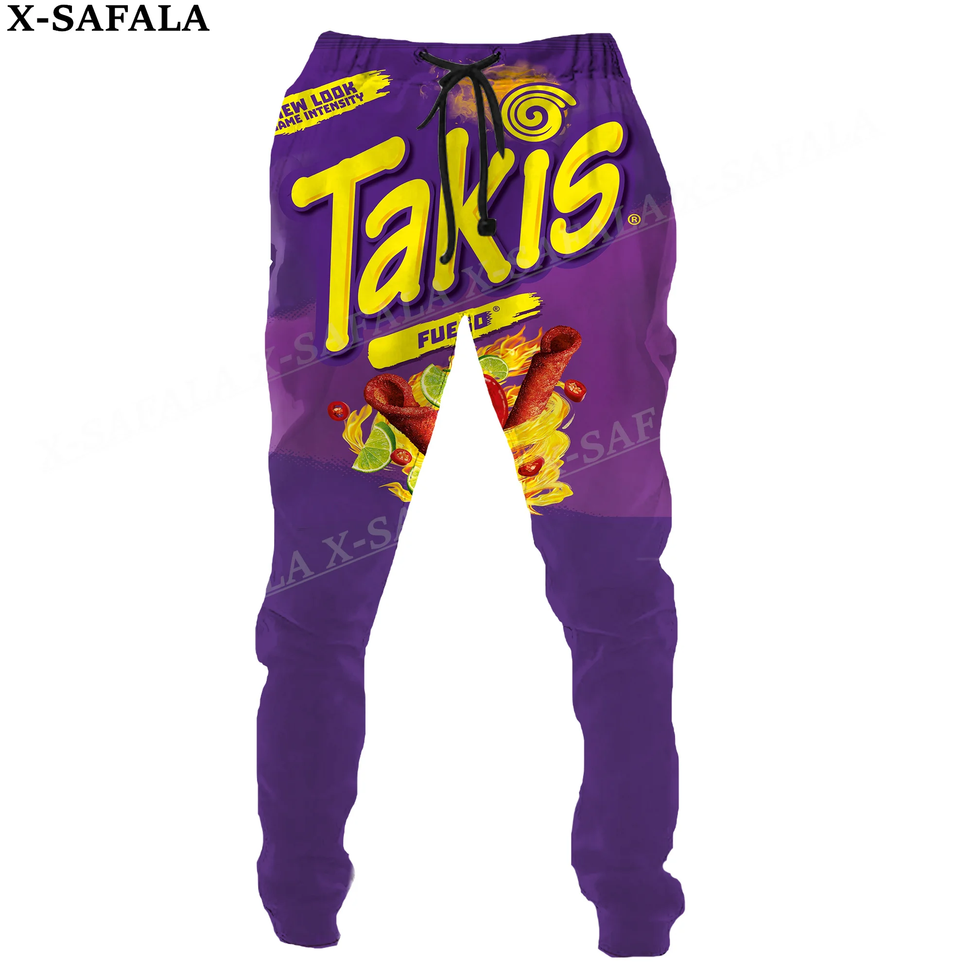 

Новинка, забавные штаны Takis Food с 3D принтом, мужские и женские спортивные штаны, Длинные джоггеры с кулиской, спортивные штаны на весну и осень-2