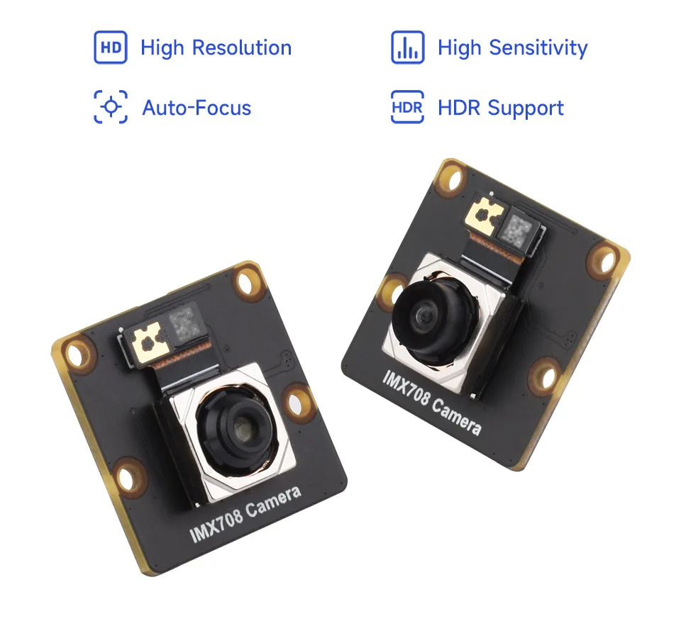 IMX708 12MP High Resolution Camera Module, Supports High Dynamic Range, Options For FOV And Night Vision Function