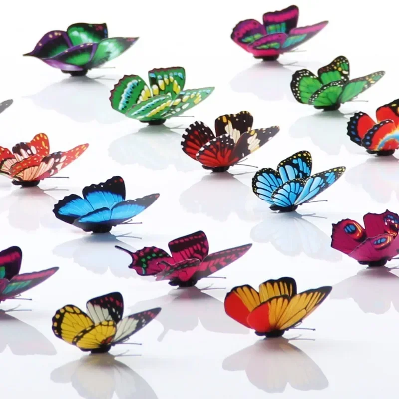 

200pcs/set 7cm decorative simulation butterfly single-layer plastic butterfly