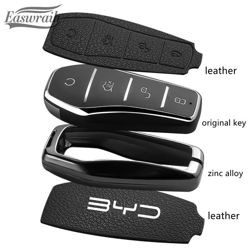Autozubehör Schlüsseletui-Halter-Abdeckungskette für BYD Atto 3 Han EV Dolphin Langlebiger zweiter Lied Pro Tang Dm QIn PLUS MAX Yuan – Detail 2