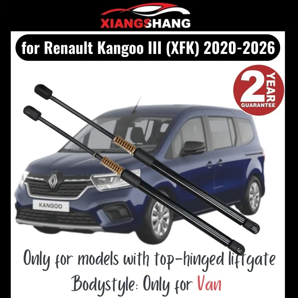 

2pcs Rear Tailgate Damper for Renault Kangoo III (XFK) 2020-2026 Van Tailgate WITH SPRING Trunk Boot Gas Charged Gas Struts