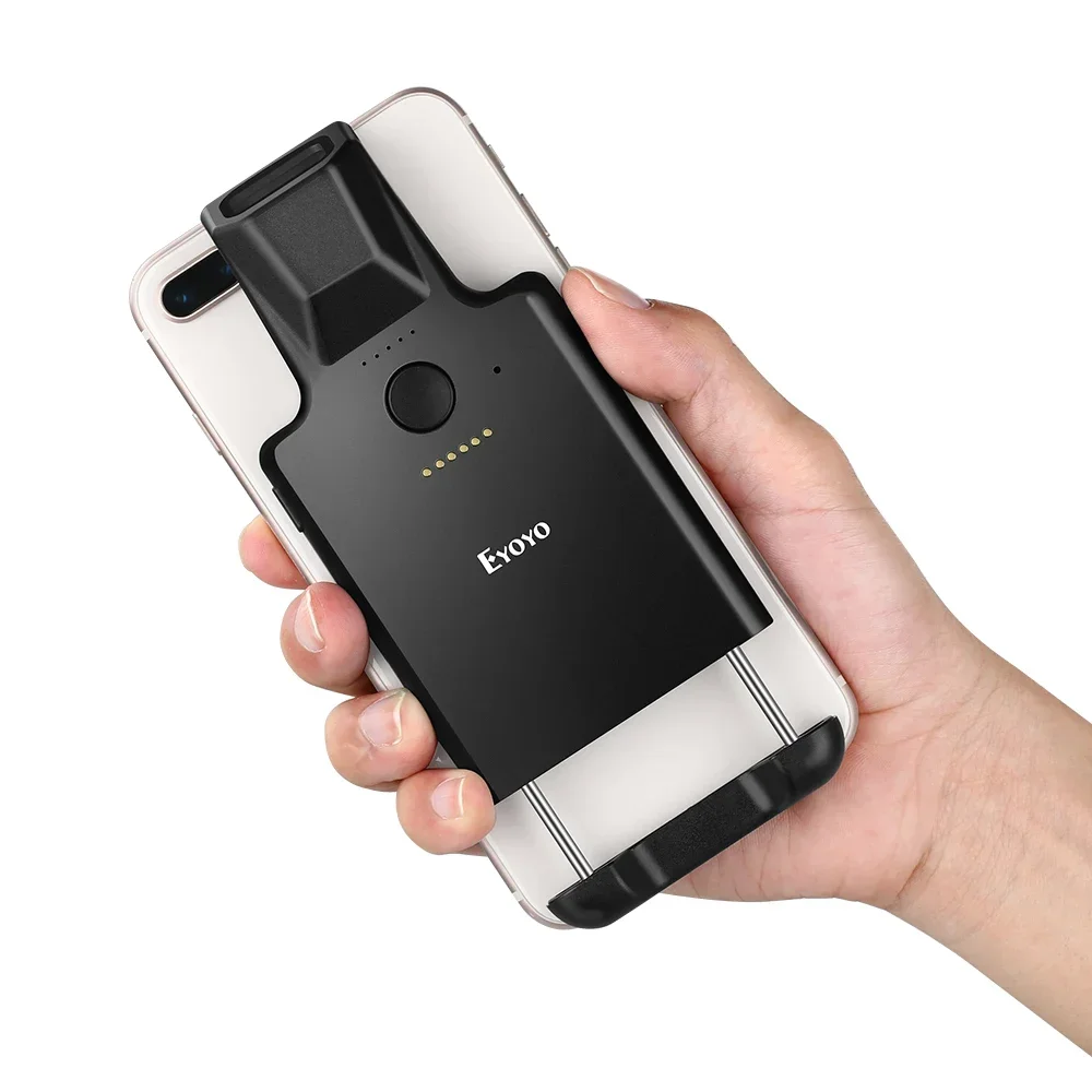 

Eyoyo 1D Barcode Scanner Screen, Bluetooth and 2.4G Barcode Scanner Wireless, Rugged 16Mb Storage Function Barcode Scanner