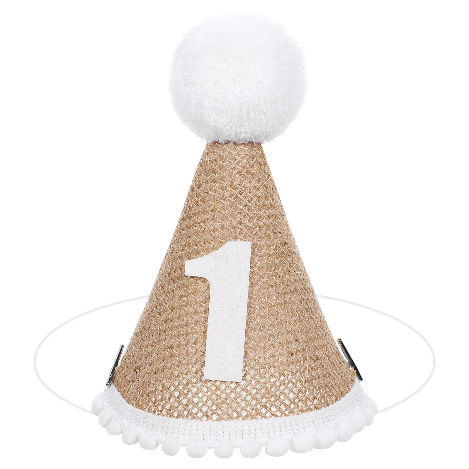 

1 pc Birthday Party Linen Kids Birthday Hats Baby Celebration Party Decorative Hats Decorative Novelty Balls