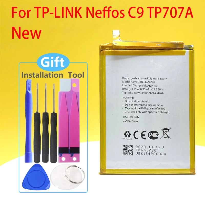 

NBL-40A3730 Battery For TP-LINK Neffos C9 TP707A 3840mAh NEW Mobile Phone In Stock