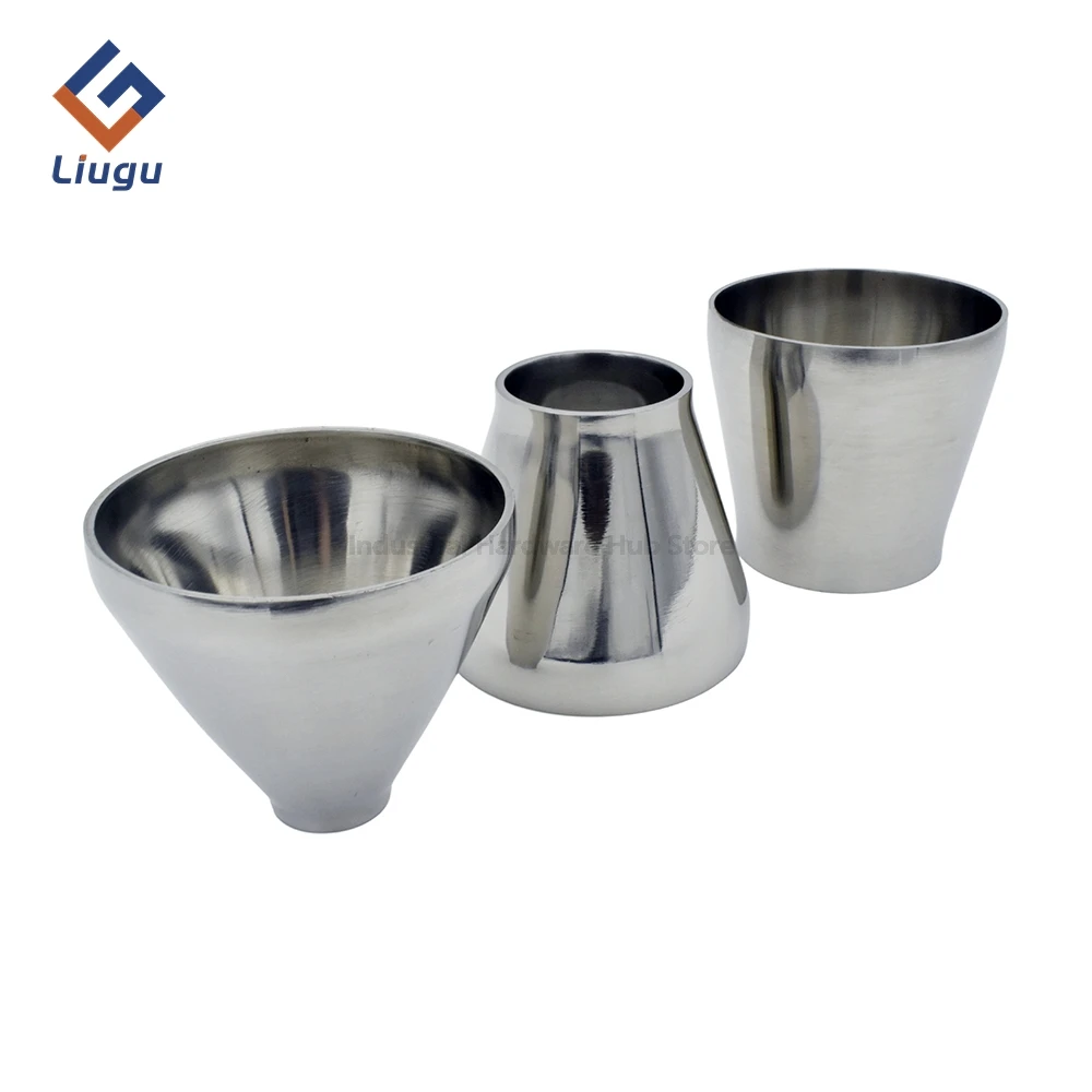 Concentric Reducer SS304/316L Stainless Steel Sanitary Butt Weld Pipe Fitting, OD 19-102mm Welded for Food Processing/Brewing