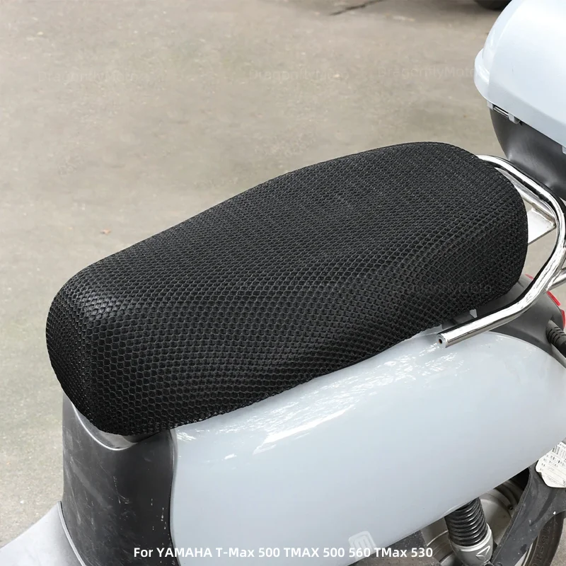 Almofada da motocicleta Seat Cover, malha 3D respirável, YAMAHA T-Max 500, TMAX 500, 560, TMax 530, verão