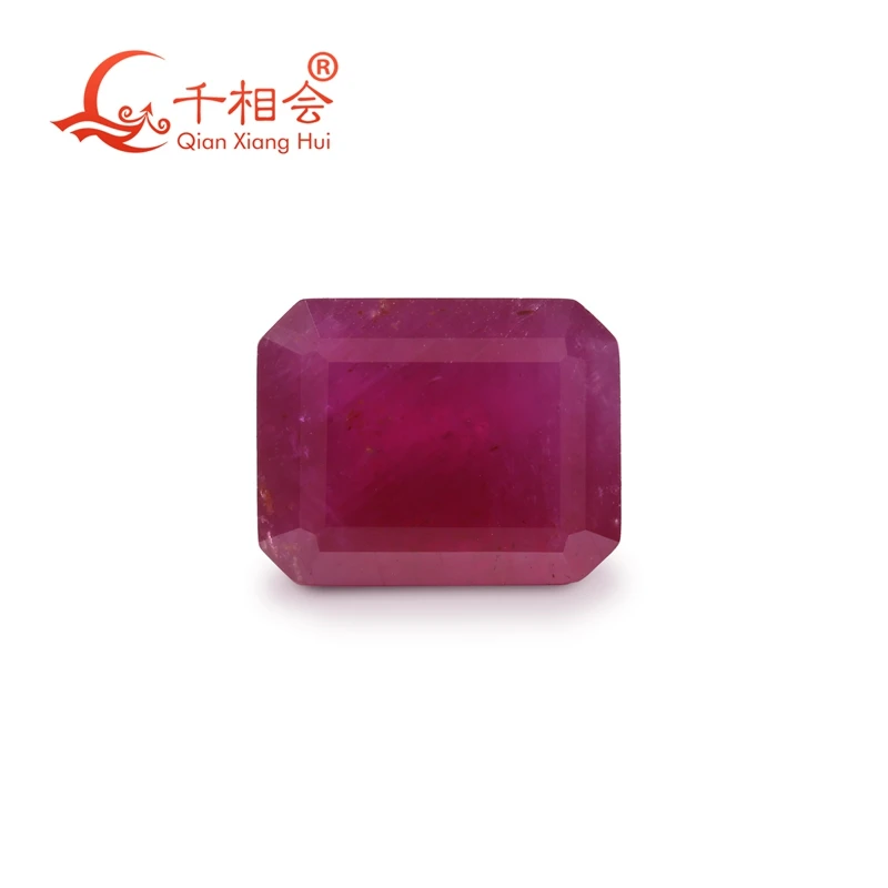 

2.27ct Octagonal shape emerald Natural ruby opaque red color Decoration Gifts Loose Gemstone GRC certificated