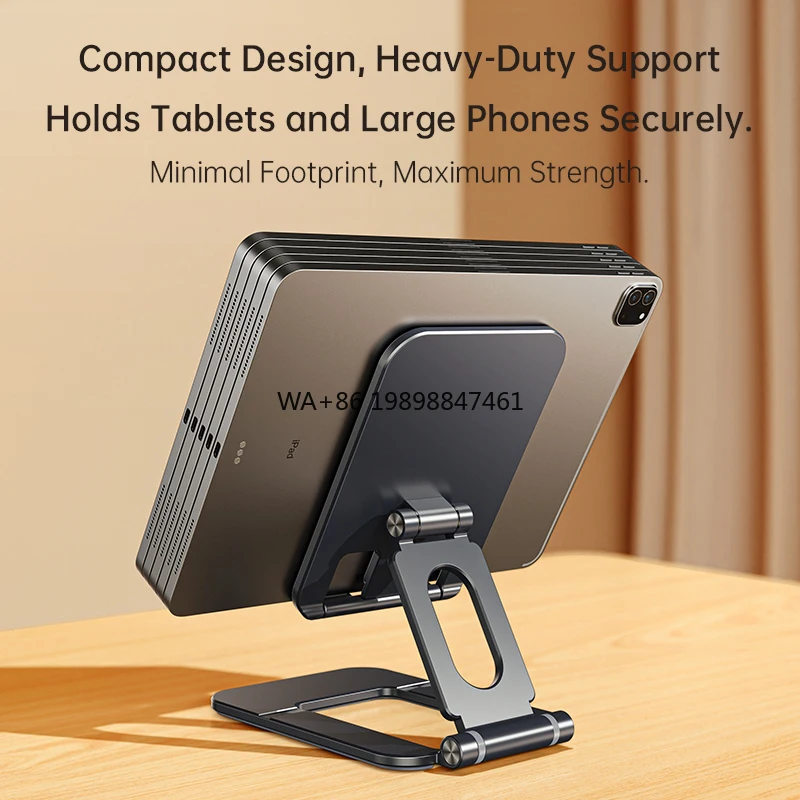 

T2 Adjustable Desktop Cell Phone Holder Hot Foldable Mobile Tablet Phone Mount Phone Stand