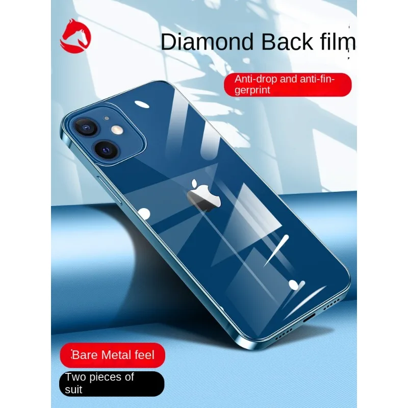 Iphone12 back film tempered all-inclusive ipone full screen coverage ip12 mobile phone glass film i all-inclusive