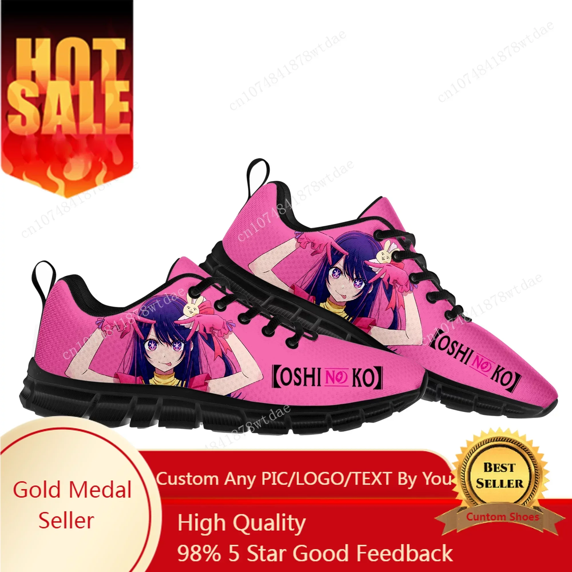 

Oshi No Ko Sports Shoes Mens Womens Teenager Kids Children Sneakers Hoshino Ai High Quality Manga Anime Sneaker Custom Shoe