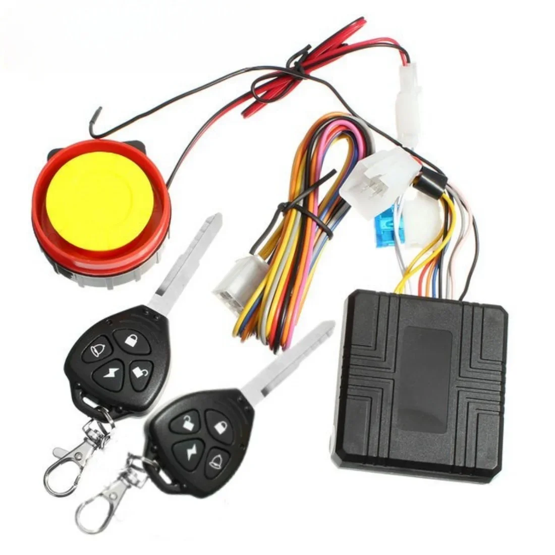 1Set Motorcycle Theft Protection Remote Activation Motorbike Alarm Accessories With Remote Control + Left key Or Right Key