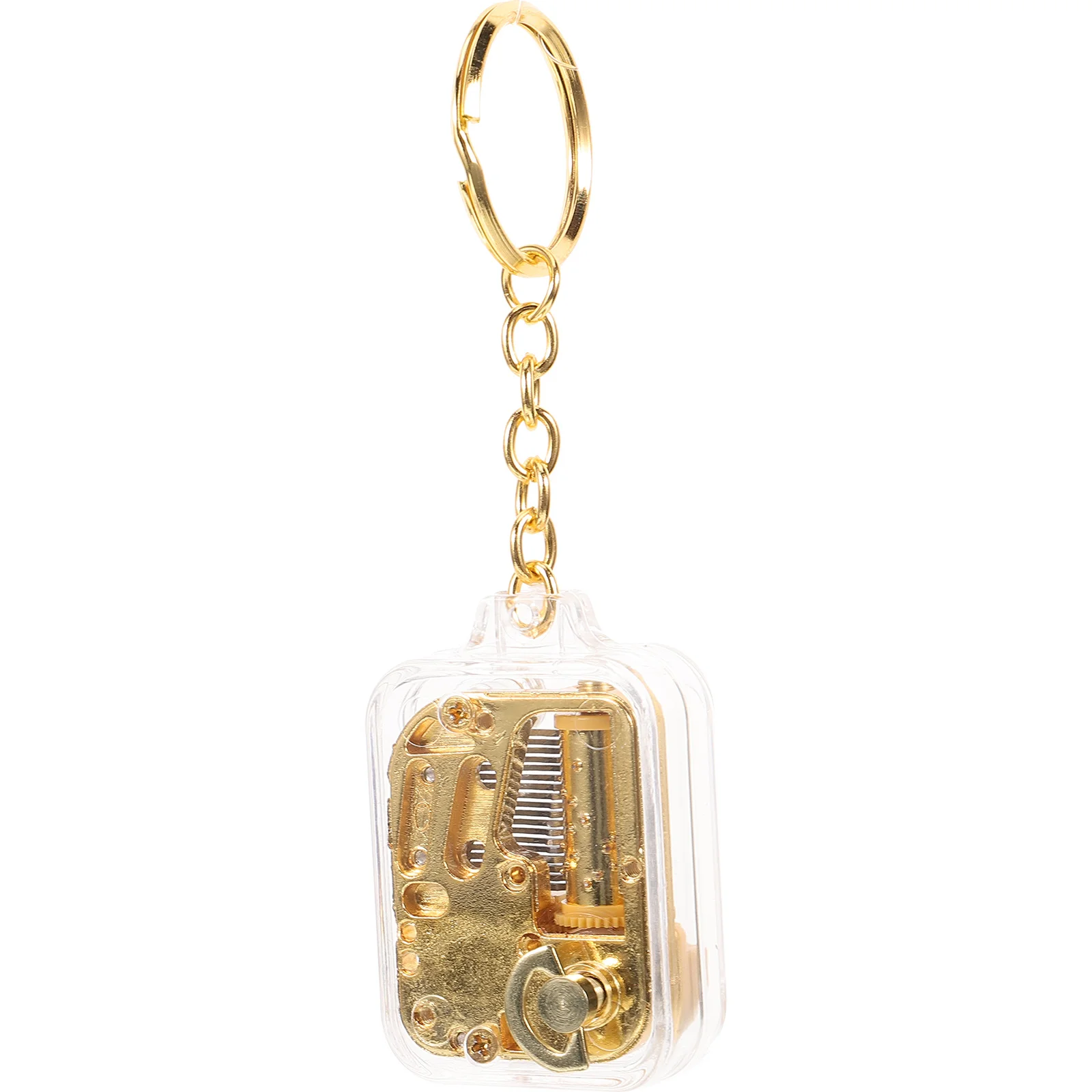 

Mini Music Keychain Acrylic Metal Lightweight Musical Box Gift for Party Favor Women Car Keys Music Keychain