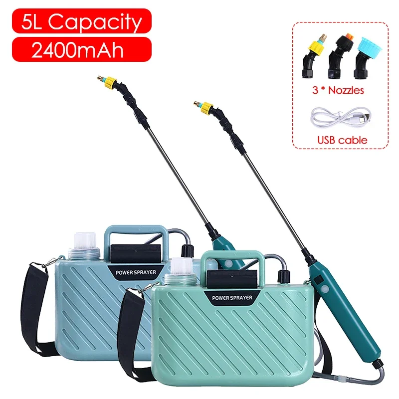 

5L Electric Sprayer Garden Automatic Atomization USB Rechargeable Plant Sprayer Bottle Sprinkler Watering Can Garden Irrigation