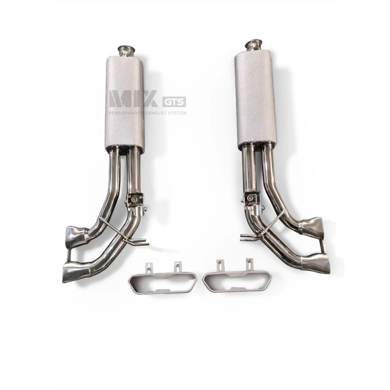 Mercedes Benz G500 G63 G65 W464 Square Muffler with Insulation Exhaust System Performance Rebound