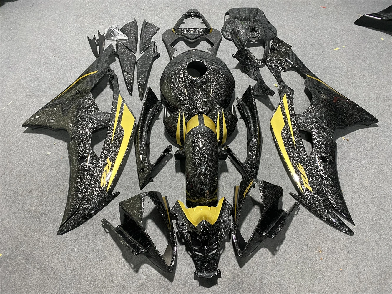 

Motorcycle fairing fits YZF-R6 08-16 YZF600 2008 2009 2010 2011 2012 2013 2014 2015 2016 fairing carbon fiber paint gold