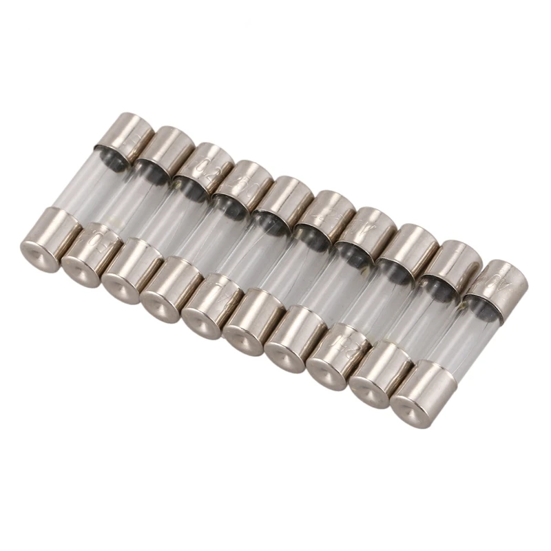 Hot 20Pcs 250V Quick Fast Blow Glass Fuses Tubes 5Mm X 20Mm 250V-0.5A & 0.2A 200MA