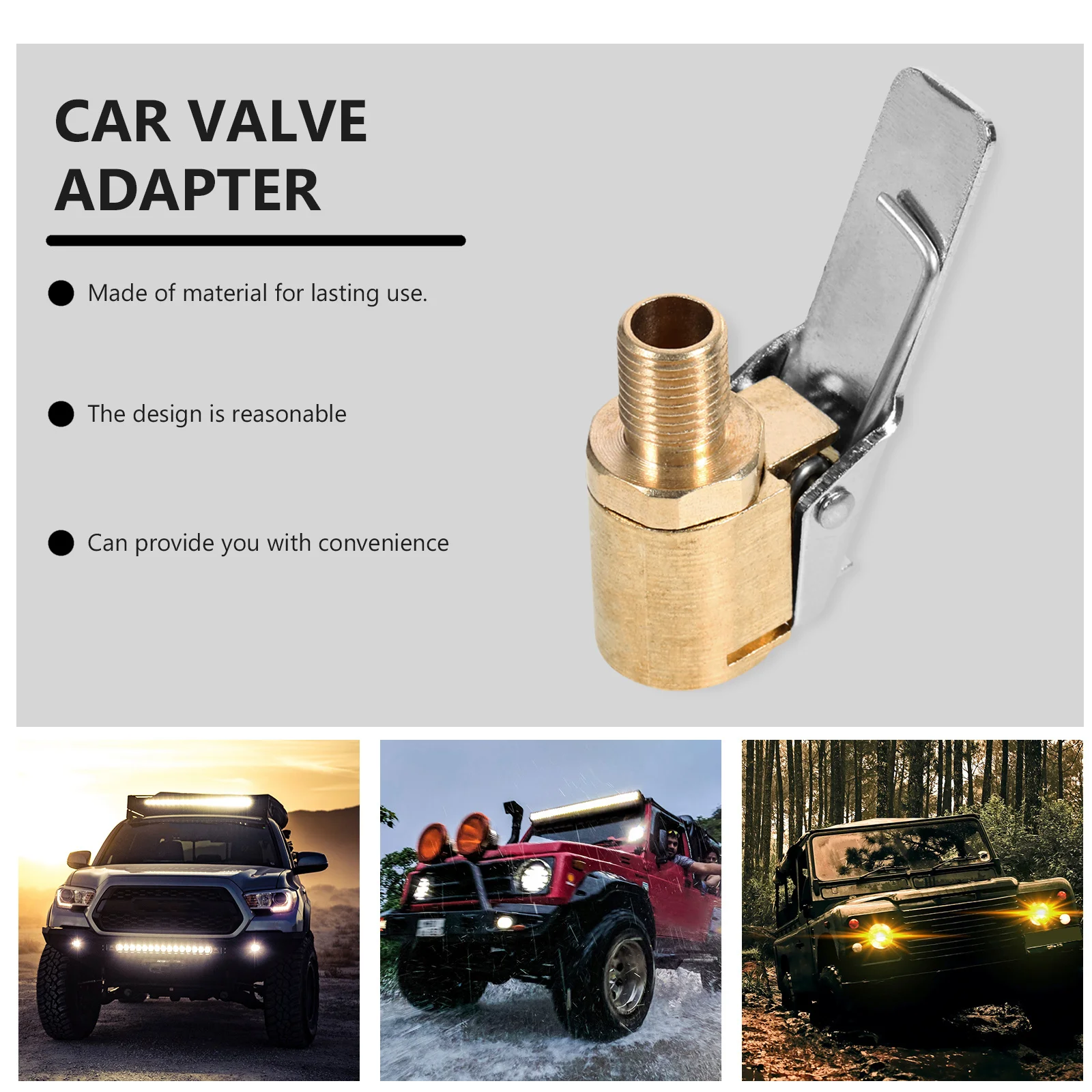 

Durable Car Valve Adapter Air Chuck Nozzle Motorcycle Inflator Accessory Car Valve Adapter Air Chuck Tyre Inflator Nozzle