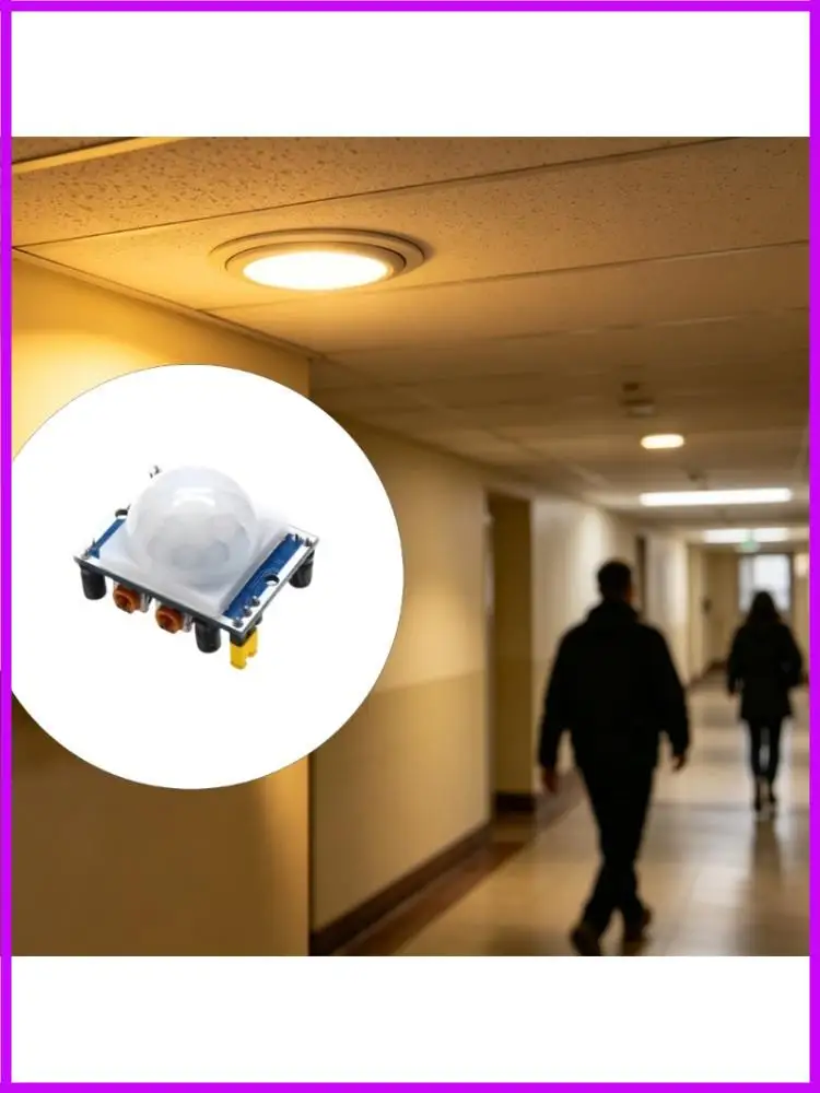 R9CC 5PCS HC SR501 Motion Detection ABS Shell for Home Automation Projects