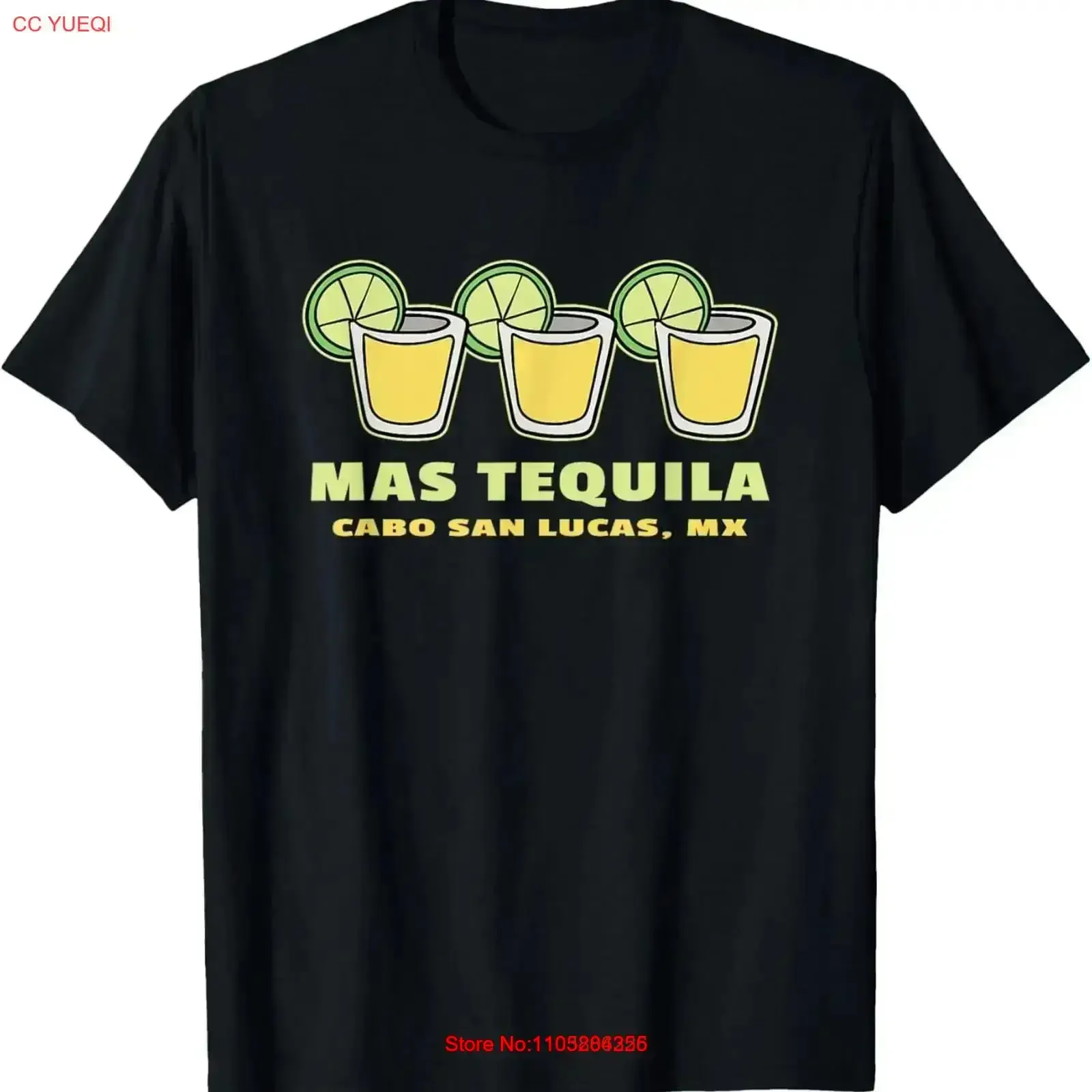 Mas Tequila Cabo San Lucas Souvenir Shooters Lime T Shirt vintage Washed homme Stretched designer clothes graphic vintage
