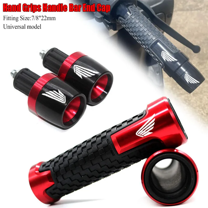 Para honda adv150 adv350 pcx150 pcx125 cr250r transalp 600 650 700 força 125 250 300 350 motocicleta apertos de mão lidar com barra tampa final