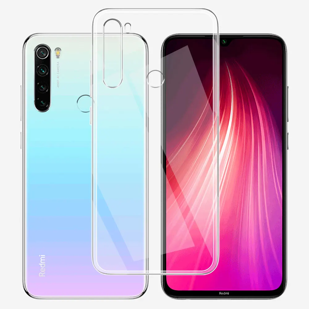 For Xiaomi Redmi Note 8 Pro Case Clear Silicone Soft TPU Phone Cover For Redmi Note 8T Fundas For Redmi Note 8 Transparent Coque